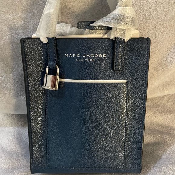 MARC JACOBS MICRO LEATHER TOTE H001L03FA22 AZURE BLUE - Picture 7 of 9